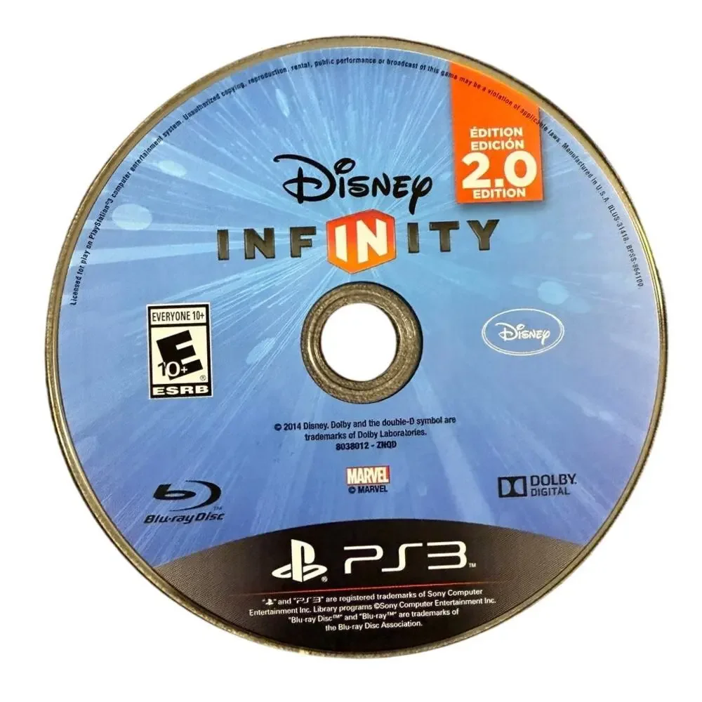 Disney Infinity 2.0 PS3 Game Very Good Condition - 2014 Release